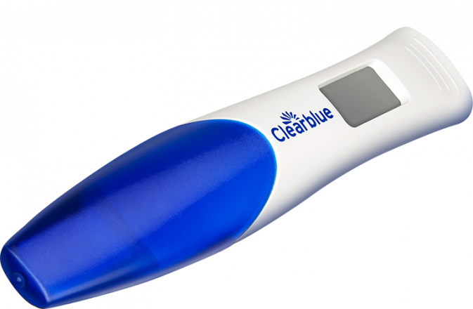 帶懷孕週數顯示的 Clearblue DIGITAL 驗孕棒